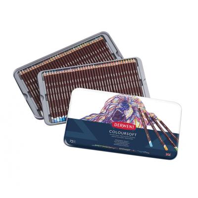Derwent Coloursoft Pencil - Tin Of 72 Pencils