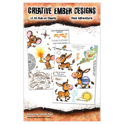Creative Ember Designs Rub-Ons - New Adventure