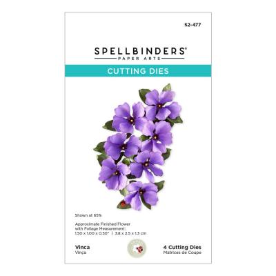 Spellbinders The Cottage Garden Etched Dies - Vinca