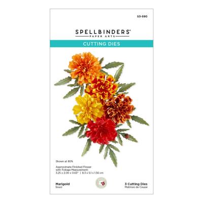 Spellbinders The Cottage Garden Etched Dies - Marigold