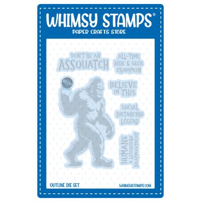 Whimsy Stamps Cutting Dies - Big Foot Assquatch