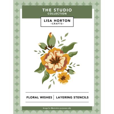 Lisa Horton Crafts Stencil - Floral Wishes