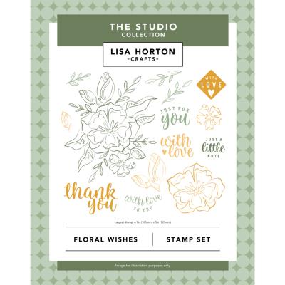 Lisa Horton Crafts Stempel - Floral Wishes