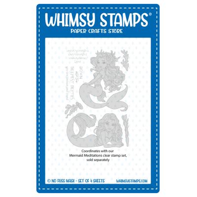 Whimsy Stamps NoFuss Masks - Mermaid Meditations