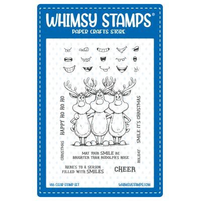 Whimsy Stamps Stempel - Reindeer Smiles